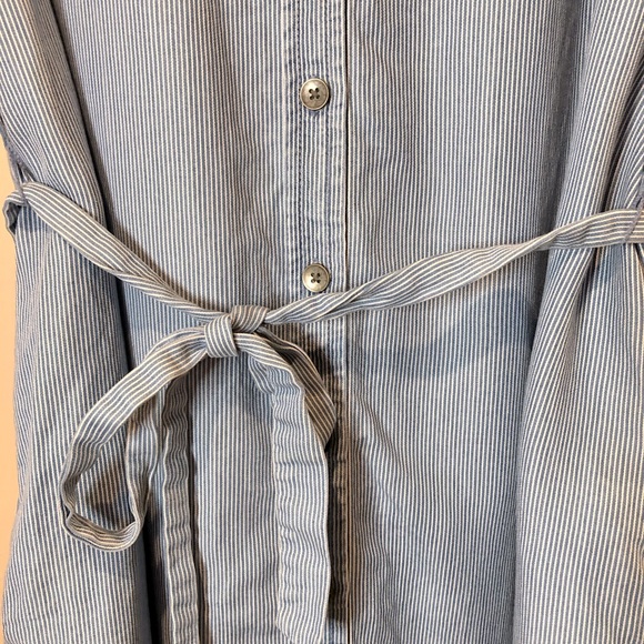 Goodthreads Blue/ white striped button down dress - Picture 6 of 6
